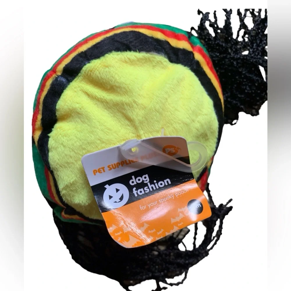 Pet Supplies Plus Rasta Dreadlocks Hat Dog Color Multi Size L/XL